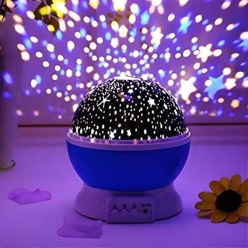 360° Rotating Star/Moon Projector Light Lamp