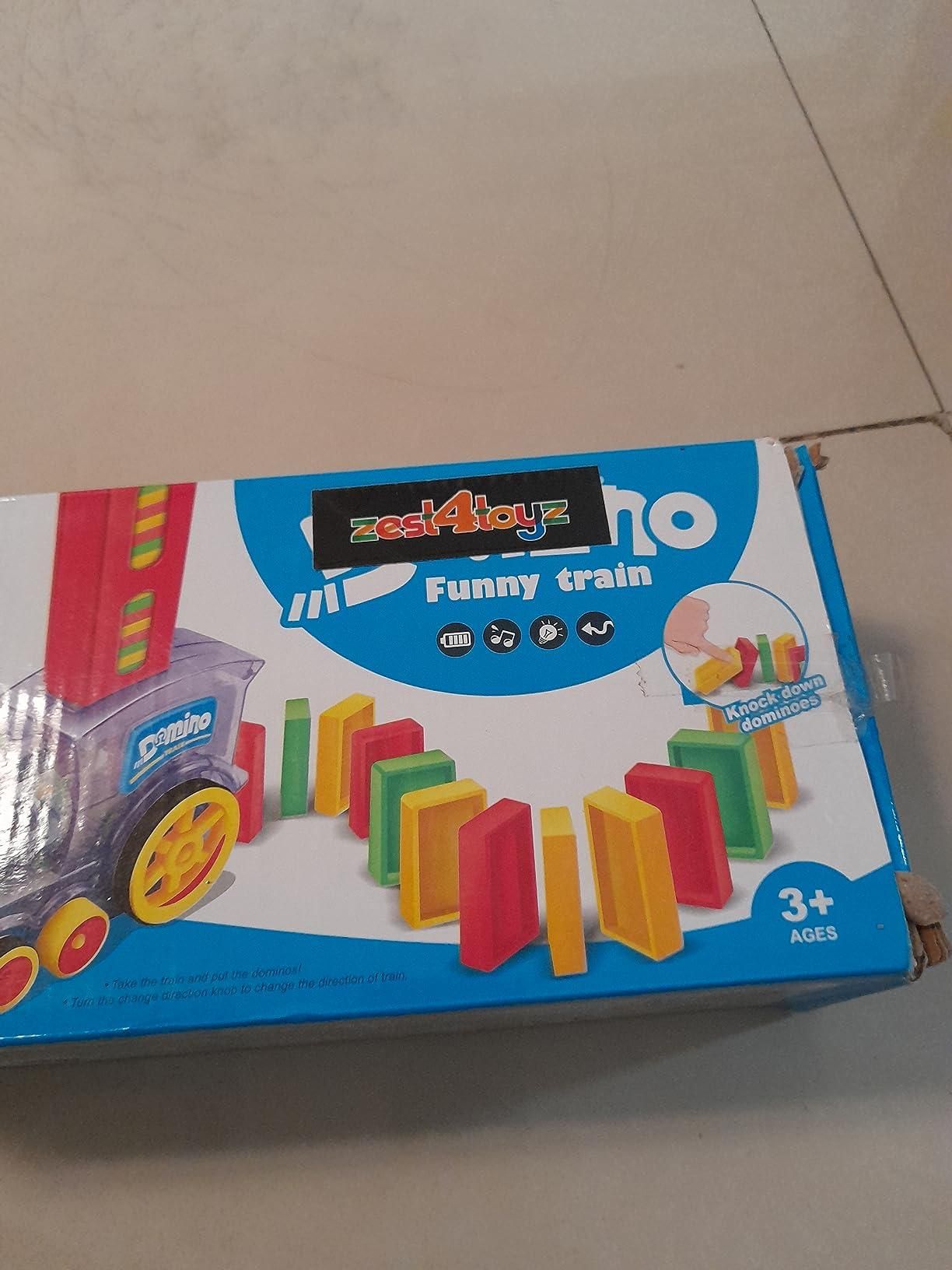 Train Toy Domino Set for Kids BPA-Free Plastic with Sound Effects